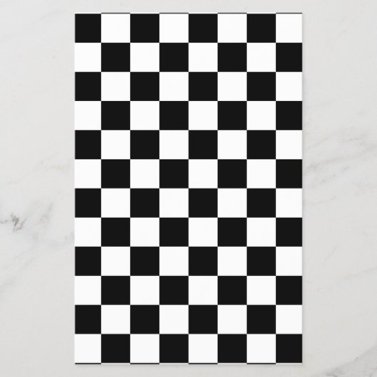 Prospectus 14 Cm X 21,6 Cm Checkerboard pattern black and white (Devant)