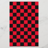 Prospectus 14 Cm X 21,6 Cm Checkerboard pattern black red (Devant)