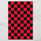 Prospectus 14 Cm X 21,6 Cm Checkerboard pattern black red (Dos)