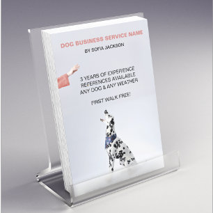 Prospectus 14 Cm X 21,6 Cm Chien Walking Walker Services pour animaux de comp