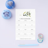 Prospectus 14 Cm X 21,6 Cm Circulaire Botanical Olive Branch 2025 Calendrier (Simple)