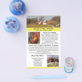 Prospectus 14 Cm X 21,6 Cm Circulaire D'Affaires De Stand Agricole Avec Modèl (Simple)