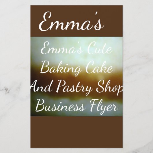 Prospectus 14 Cm X 21,6 Cm Circulaire D'Affaires Gâteaux Et Pâtisseries (Devant)