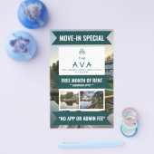 Prospectus 14 Cm X 21,6 Cm Circulaire d'arrivée des appartements (Simple)