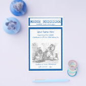 Prospectus 14 Cm X 21,6 Cm Circulaire de garde d'enfants (Simple)