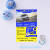 Prospectus 14 Cm X 21,6 Cm Circulaire de la société de transport (Simple)