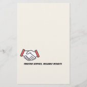 Prospectus 14 Cm X 21,6 Cm Circulaire de service électrique (Dos)