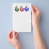 Prospectus 14 Cm X 21,6 Cm Circulaire de vacances - Ornements de Noël (Poignée)