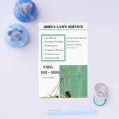 Prospectus 14 Cm X 21,6 Cm Circulaire du service local de pelouse (Simple)