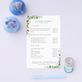 Prospectus 14 Cm X 21,6 Cm Circulaire moderne et verdoyante (Simple)