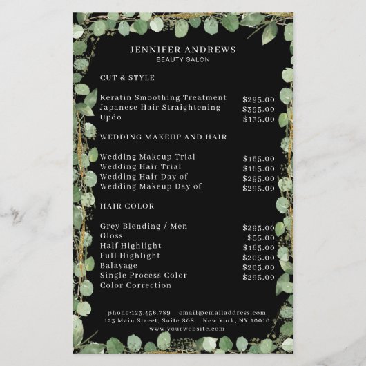 Prospectus 14 Cm X 21,6 Cm Circulaire moderne et verdoyante (Devant)