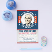 Prospectus 14 Cm X 21,6 Cm Circulaire personnalisable Ron Paul (Simple)