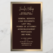 Prospectus 14 Cm X 21,6 Cm Circulaire publique de notaire créatif (Dos)