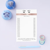 Prospectus 14 Cm X 21,6 Cm Circulaire Wimpern Augenbrauen (Simple)