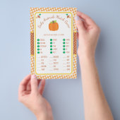Prospectus 14 Cm X 21,6 Cm Citrouille d'automne Baby shower animal match jeu (Poignée)