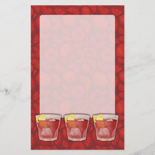 Prospectus 14 Cm X 21,6 Cm cocktail Americano (Devant)