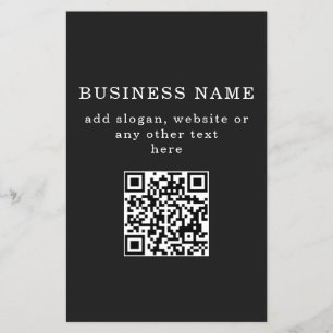 Prospectus 14 Cm X 21,6 Cm Code QR promotionnel d'entreprise
