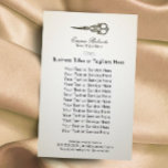 Prospectus 14 Cm X 21,6 Cm Coiffeur Ciseaux Antiques Salon de Coiffure Vintag<br><div class="desc">Ciseaux Antiques de Coiffeur Prospectus Salon de Coiffure Vintage.</div>