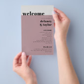 Prospectus 14 Cm X 21,6 Cm Collection Gras "We Do", Programme Papier Mauve (Poignée)