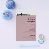 Prospectus 14 Cm X 21,6 Cm Collection Gras "We Do", Programme Papier Mauve (Simple)