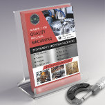 Prospectus 14 Cm X 21,6 Cm Compagnie d'usinage CNC Rouge<br><div class="desc">Les entreprises manufacturières sont toujours à la recherche de services d'usinage CNC de haute qualité. Présentez vos solutions d'usinage de précision à des clients potentiels grâce à ce prospectus entièrement personnalisable. Excellente façon de faire de la publicité lors de salons et de réunions avec les clients. Le texte, le logo...</div>