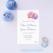 Prospectus 14 Cm X 21,6 Cm Conception de l'invitation de fleurs (Simple)