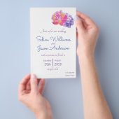 Prospectus 14 Cm X 21,6 Cm Conception de l'invitation de fleurs (Poignée)
