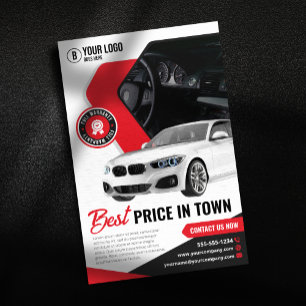 Prospectus 14 Cm X 21,6 Cm Concessionnaire Automobile Attrayant Location de V