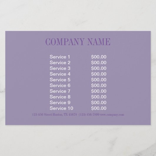 Prospectus 14 Cm X 21,6 Cm Cosmétologue Maquilleur SPA Salon (Dos)