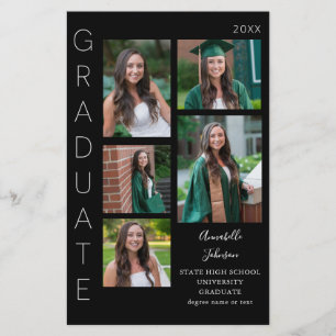 Prospectus 14 Cm X 21,6 Cm Couleur du budget - W & Black Graduate 6 photo MED