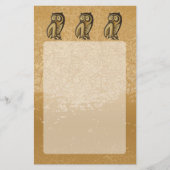 Prospectus 14 Cm X 21,6 Cm Couleur du symbole de hibou (Devant)