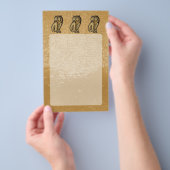 Prospectus 14 Cm X 21,6 Cm Couleur du symbole de hibou (Poignée)