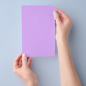 Prospectus 14 Cm X 21,6 Cm Couleur solide Mauve (Poignée)