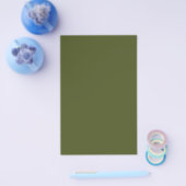 Prospectus 14 Cm X 21,6 Cm Couleur solide verte de l'Armée (Simple)