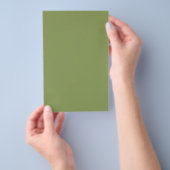 Prospectus 14 Cm X 21,6 Cm Couleur solide verte de mousse (Poignée)