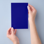 Prospectus 14 Cm X 21,6 Cm Couleur uni bleu marine (Poignée)