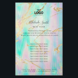Prospectus 14 Cm X 21,6 Cm couleurs pastel<br><div class="desc">flyer professionnel de maquillage</div>