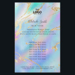 Prospectus 14 Cm X 21,6 Cm couleurs pastel design<br><div class="desc">flyer professionnel de maquillage</div>