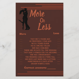 Prospectus 14 Cm X 21,6 Cm Couples sombres, plus ou moins, Carte de jeu de do