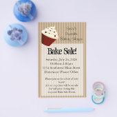 Prospectus 14 Cm X 21,6 Cm Cupcake avec des rayures mocha douces (Simple)