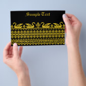 Prospectus 14 Cm X 21,6 Cm Cygnes en or (Poignée)