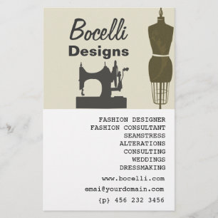 Prospectus 14 Cm X 21,6 Cm Dames astucieuses Couturière Styliste Mode Moderne