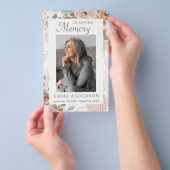 Prospectus 14 Cm X 21,6 Cm Dans la mémoire aimante | Prière funéraire photo (Poignée)