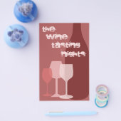 Prospectus 14 Cm X 21,6 Cm Dégustation de vins (Simple)