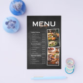 Prospectus 14 Cm X 21,6 Cm Dépliant de menu (Simple)