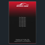 Prospectus 14 Cm X 21,6 Cm Détail auto moderne Black & Red Automotive<br><div class="desc">Détail Auto Flyers d'affaires modernes Black & Red Automotive.</div>