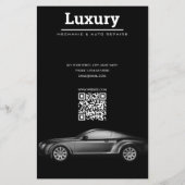 Prospectus 14 Cm X 21,6 Cm Détail automatique du nettoyage de voiture Réparat (Dos)