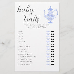 Prospectus 14 Cm X 21,6 Cm Devinez le bébé Caractéristiques Tea Party Baby sh