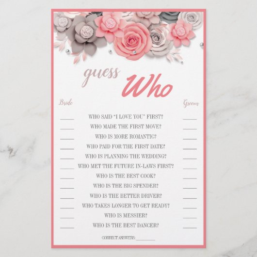 Prospectus 14 Cm X 21,6 Cm Devinez Qui Carte (Devant)