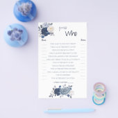 Prospectus 14 Cm X 21,6 Cm Devinez qui jeu nuptiale Carte Flyer (Simple)